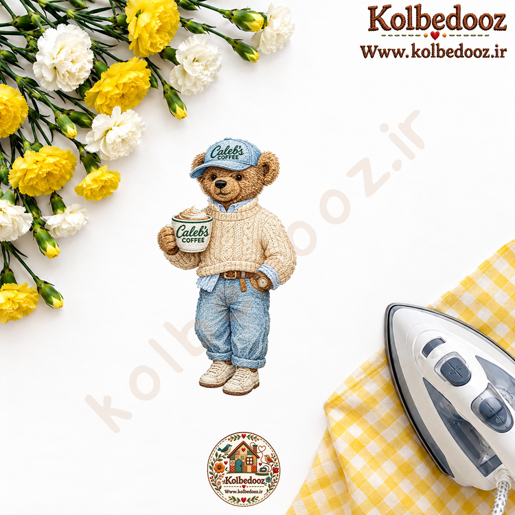 برچسب حرارتی مخصوص لباس طرح سه بعدی خرس