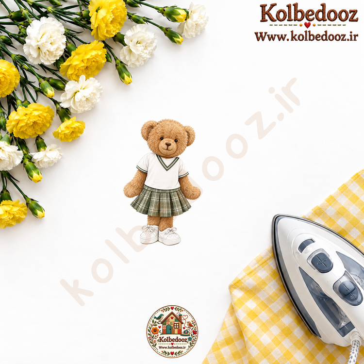 برچسب حرارتی مخصوص لباس طرح سه بعدی خرس