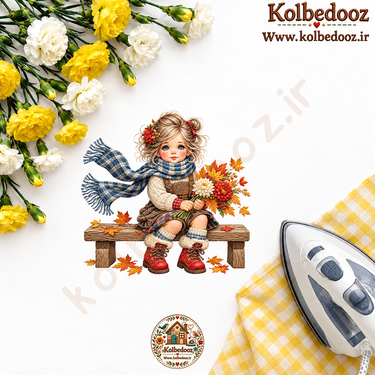 برچسب حرارتی مخصوص لباس طرح پاییزی