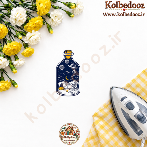 برچسب حرارتی مخصوص لباس طرح طبیعتگردی