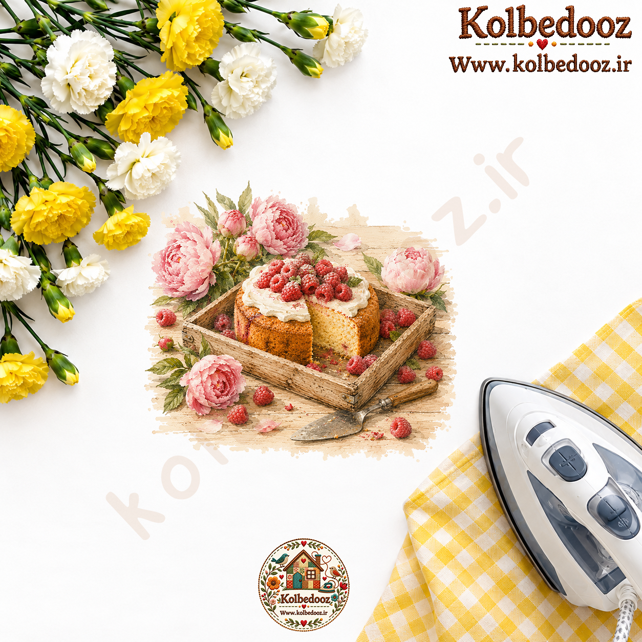 برچسب حرارتی مخصوص پارچه طرح آشپزخانه