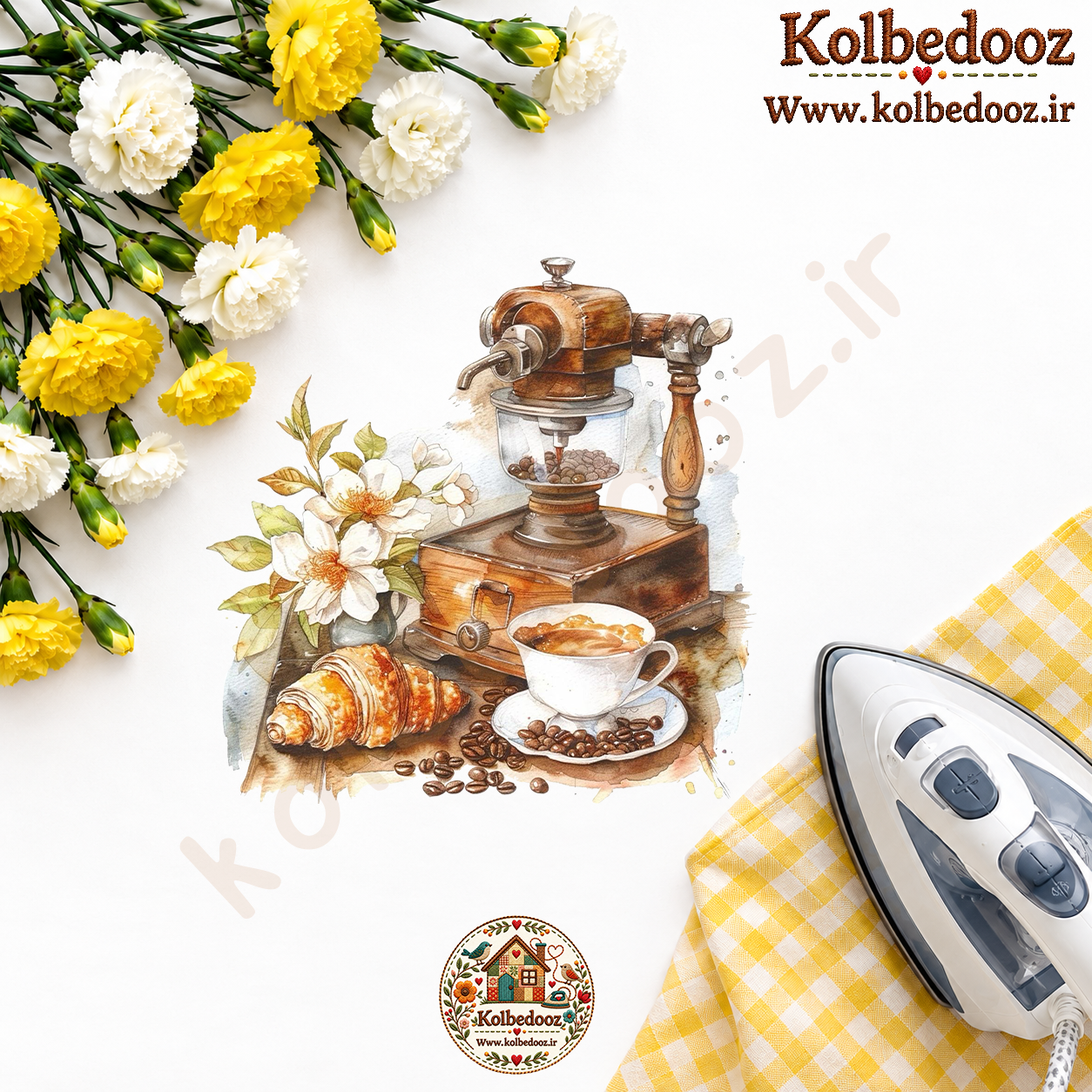 برچسب حرارتی مخصوص پارچه طرح آشپزخانه
