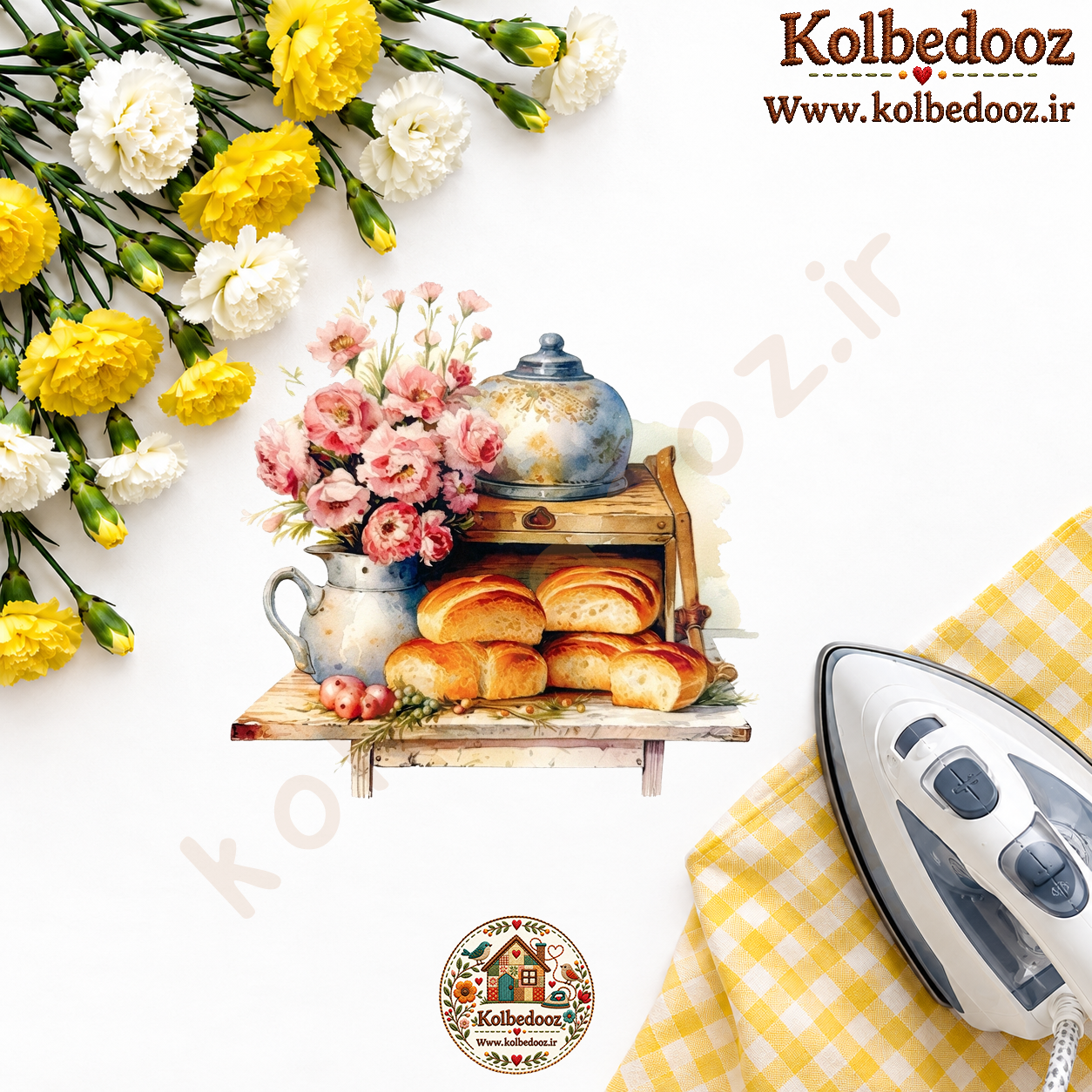 برچسب حرارتی مخصوص پارچه طرح آشپزخانه