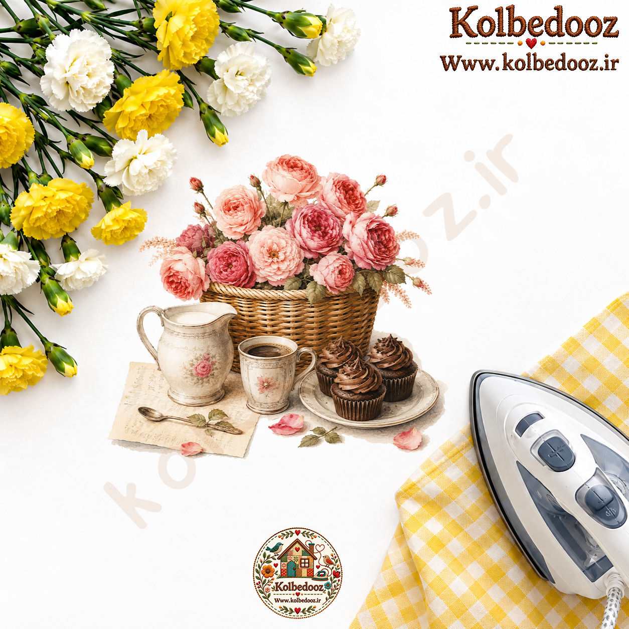 برچسب حرارتی مخصوص لباس طرح آشپزخانه