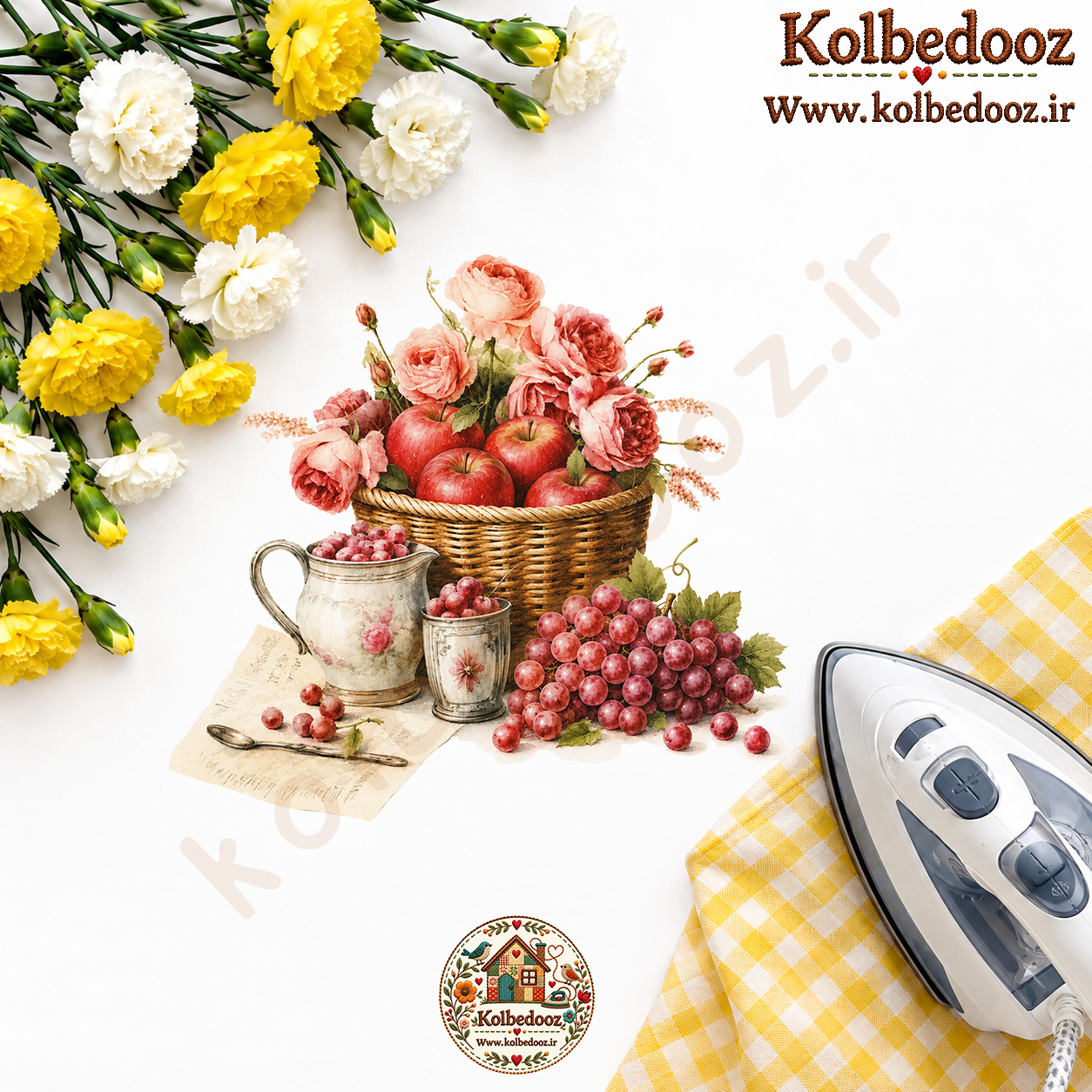 برچسب حرارتی مخصوص لباس طرح آشپزخانه