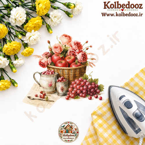 برچسب حرارتی مخصوص لباس طرح آشپزخانه
