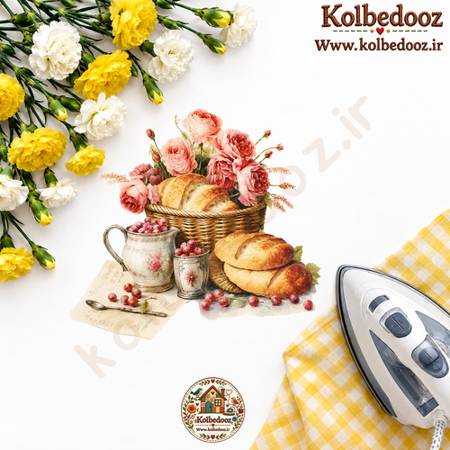 برچسب حرارتی مخصوص لباس طرح آشپزخانه
