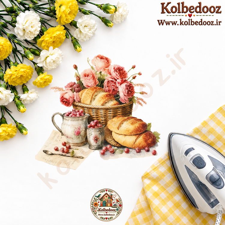 برچسب حرارتی مخصوص لباس طرح آشپزخانه