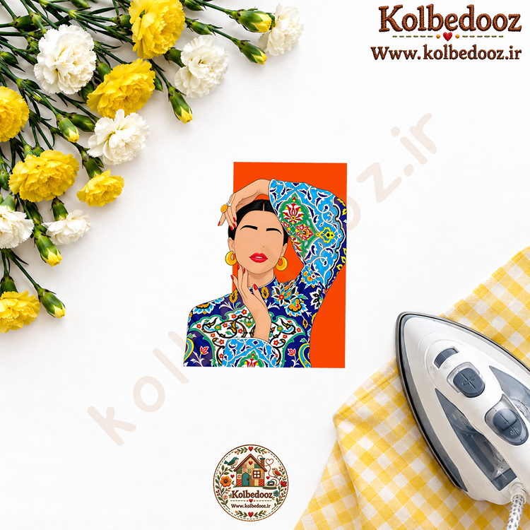 برچسب حرارتی مخصوص لباس طرح ایرانی سنتی