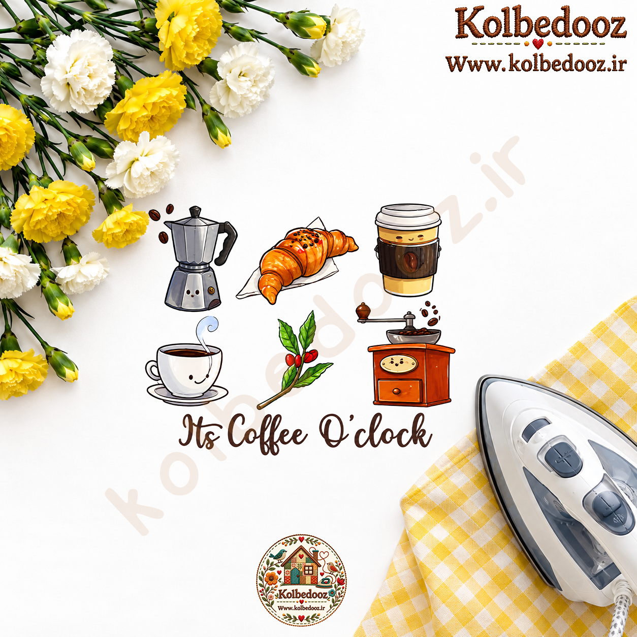 برچسب حرارتی مخصوص لباس طرح آشپزخانه